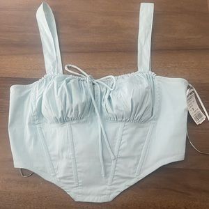 Light blue corset top